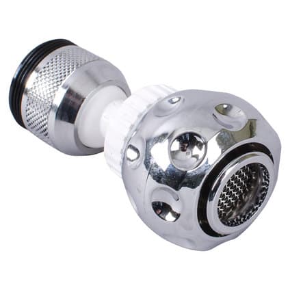 Аератор Siroflex 2285/5S бял с шарнир и резба F22x1-M24x1