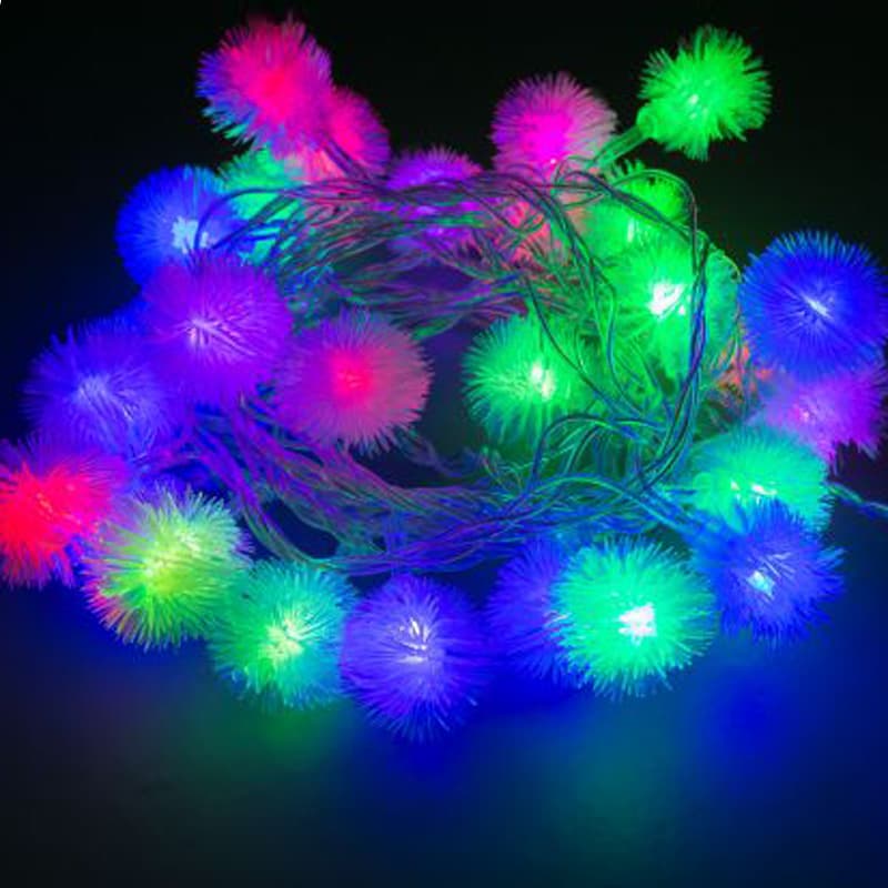 Гирлянд Hedgehog 30 разноцветни 5мм LED лампички IP20 3.5м 