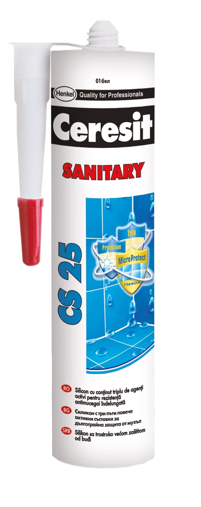 Санитарен силикон Ceresit Sanitary CS 25 сив 280мл