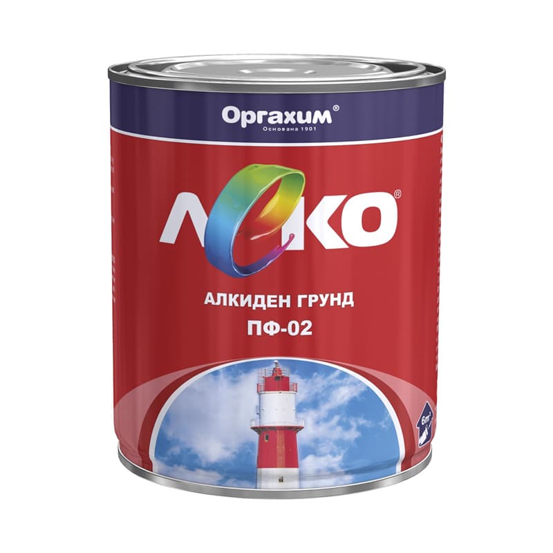 Алкиден грунд Леко ПФ-02 оксидно червен 900г