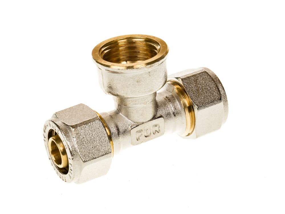 Адаптор тройник Fornara 16 х 1/2" Ж x 16 мм