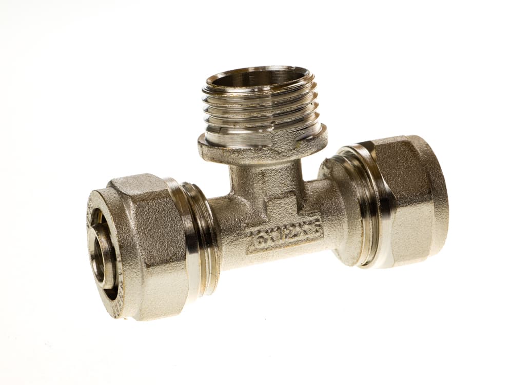 Адаптор тройник Fornara 16 х 1/2“ М х 16 мм