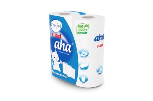 Кухненски ролки Аха бели 2 броя 