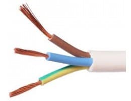 Кабел ШВПЛ-Б H03VV-F бял 3х0.75мм 5м