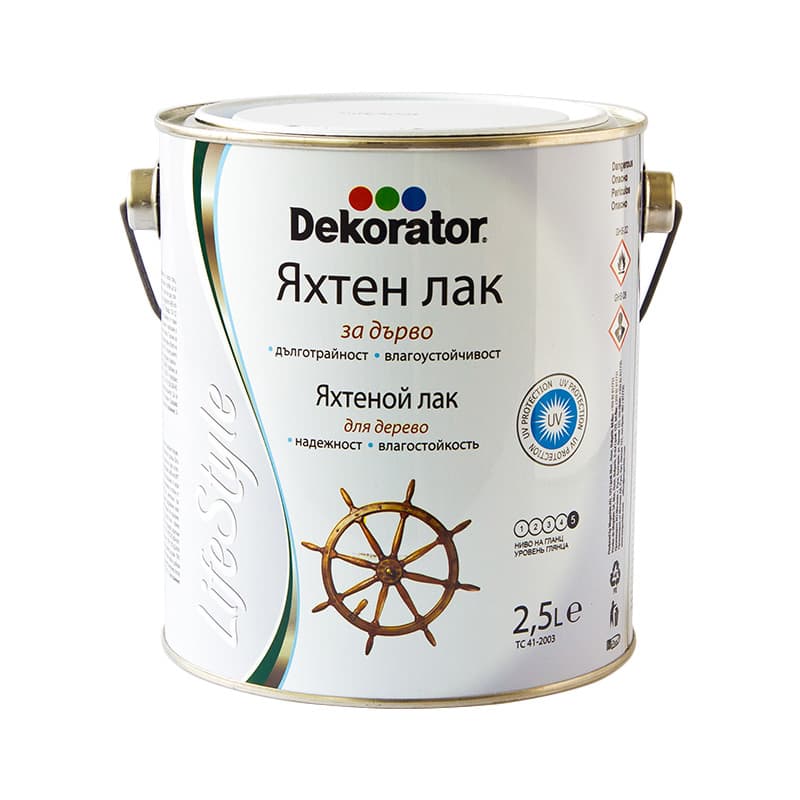 Яхтен лак за дърво Декоратор 2.5л