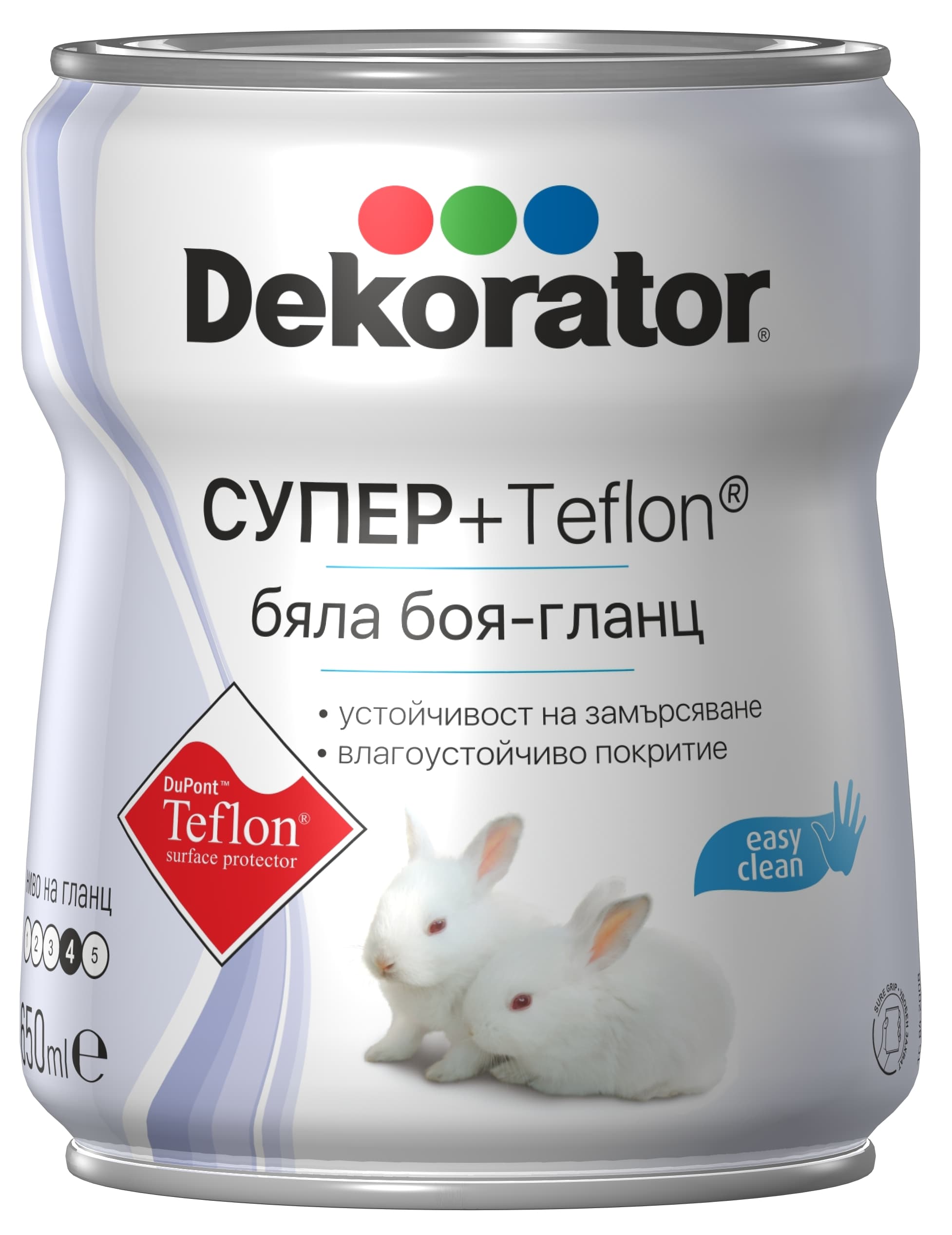 Боя Декоратор Супер + Teflon 0.65л бяла 
