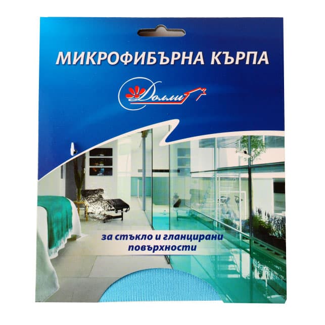 Микрофибърна кърпа за стъкло Долли 30х30см