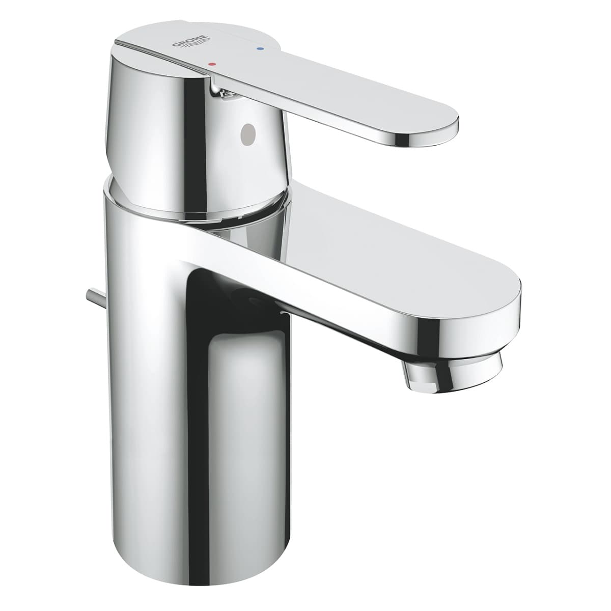 Eдноръкохватков смесител за умивалник с изпразнител Grohe Get размер S