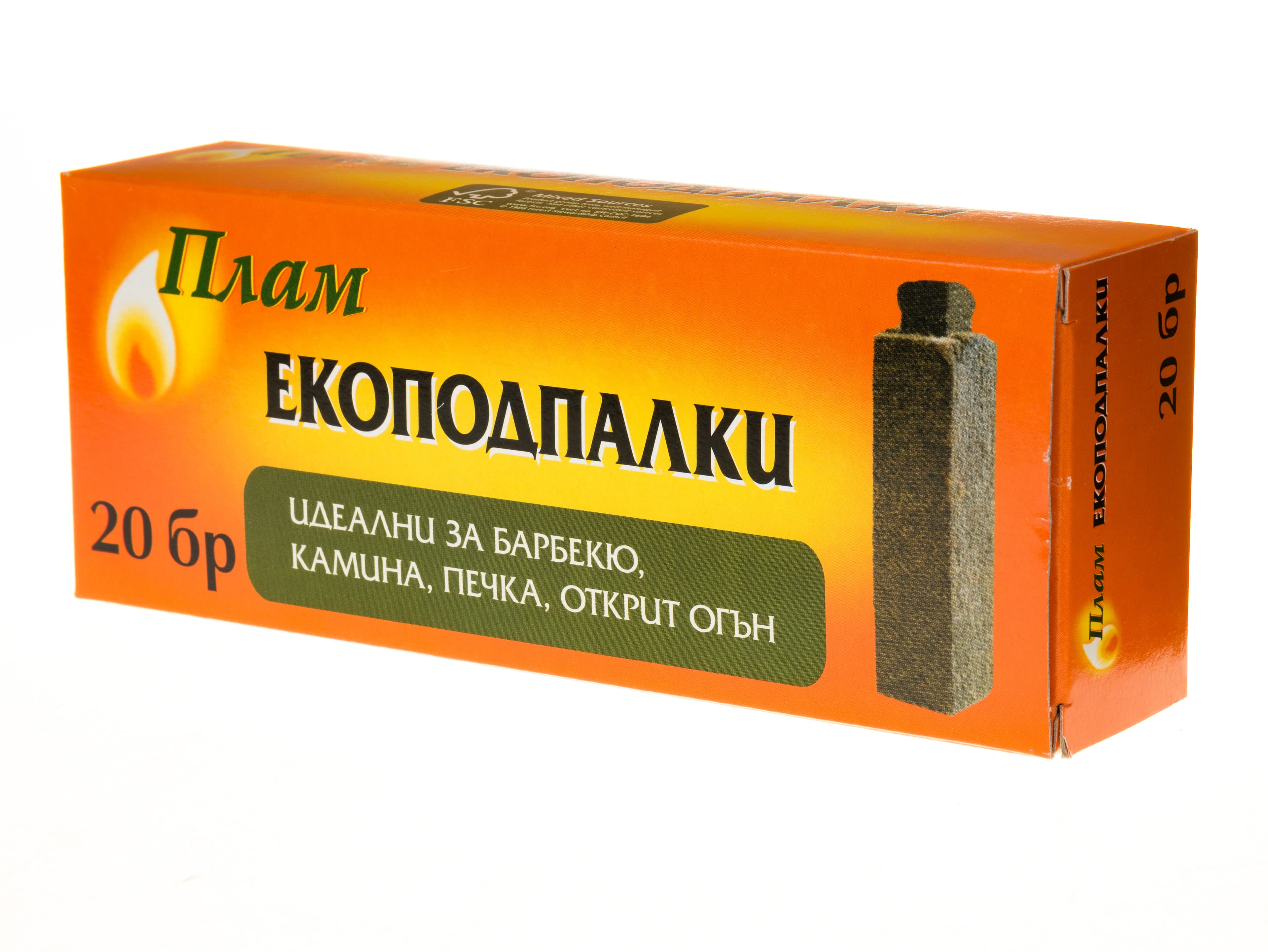 Разпалки за камина 20 броя