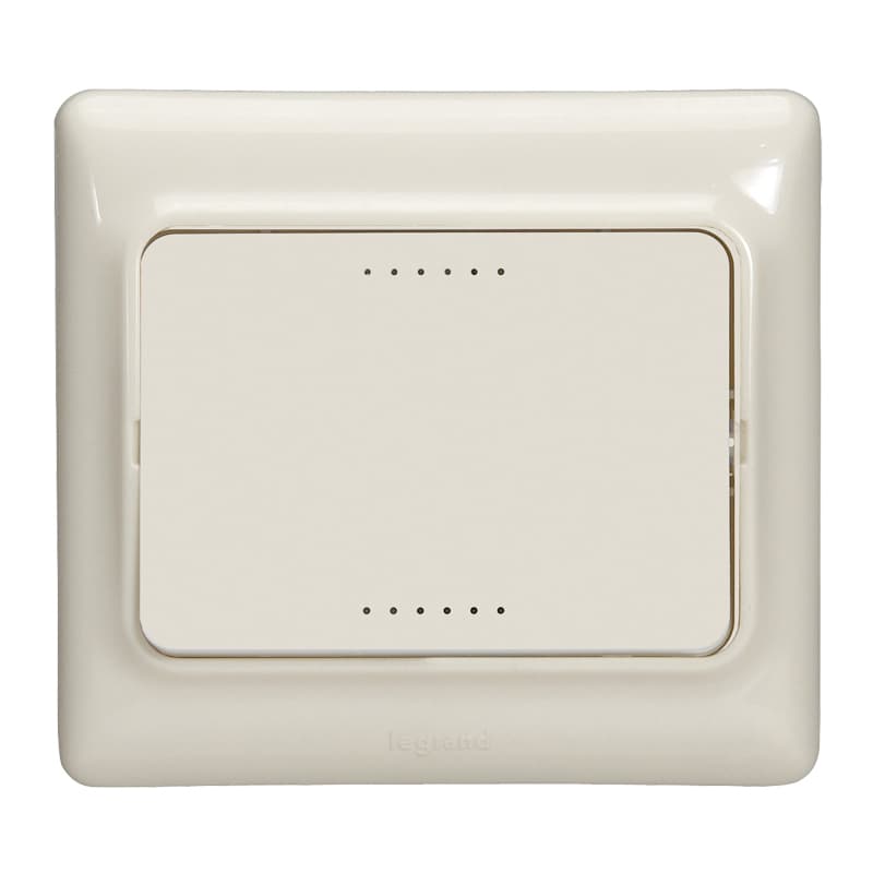 Единичен ключ 10А Legrand Kaptika крем   