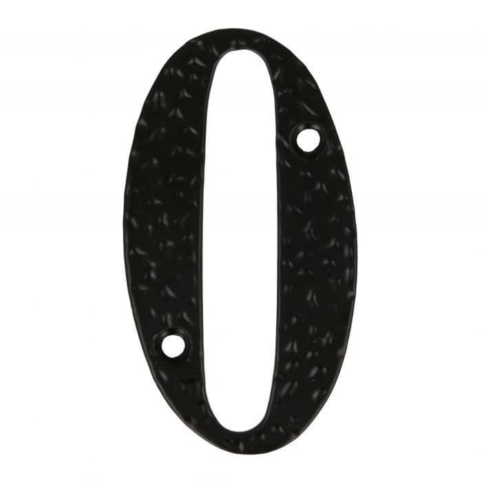 Цифра за врата 0 Amig Black Rustic style 100x65мм