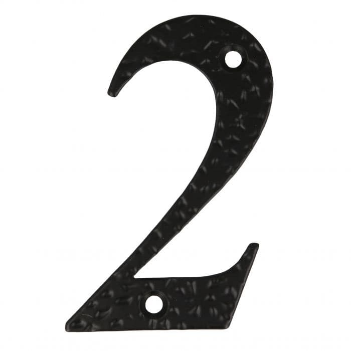 Цифра за врата 2 Amig Black Rustic style 100x65мм