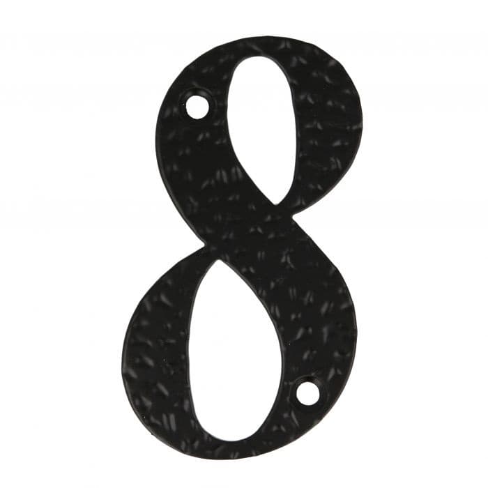 Цифра за врата 8 Amig Black Rustic style 100x65мм