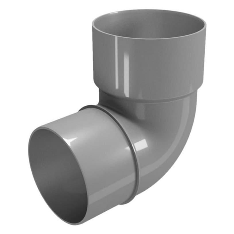 Дъга Rainpipe ø100мм 87.5° сива