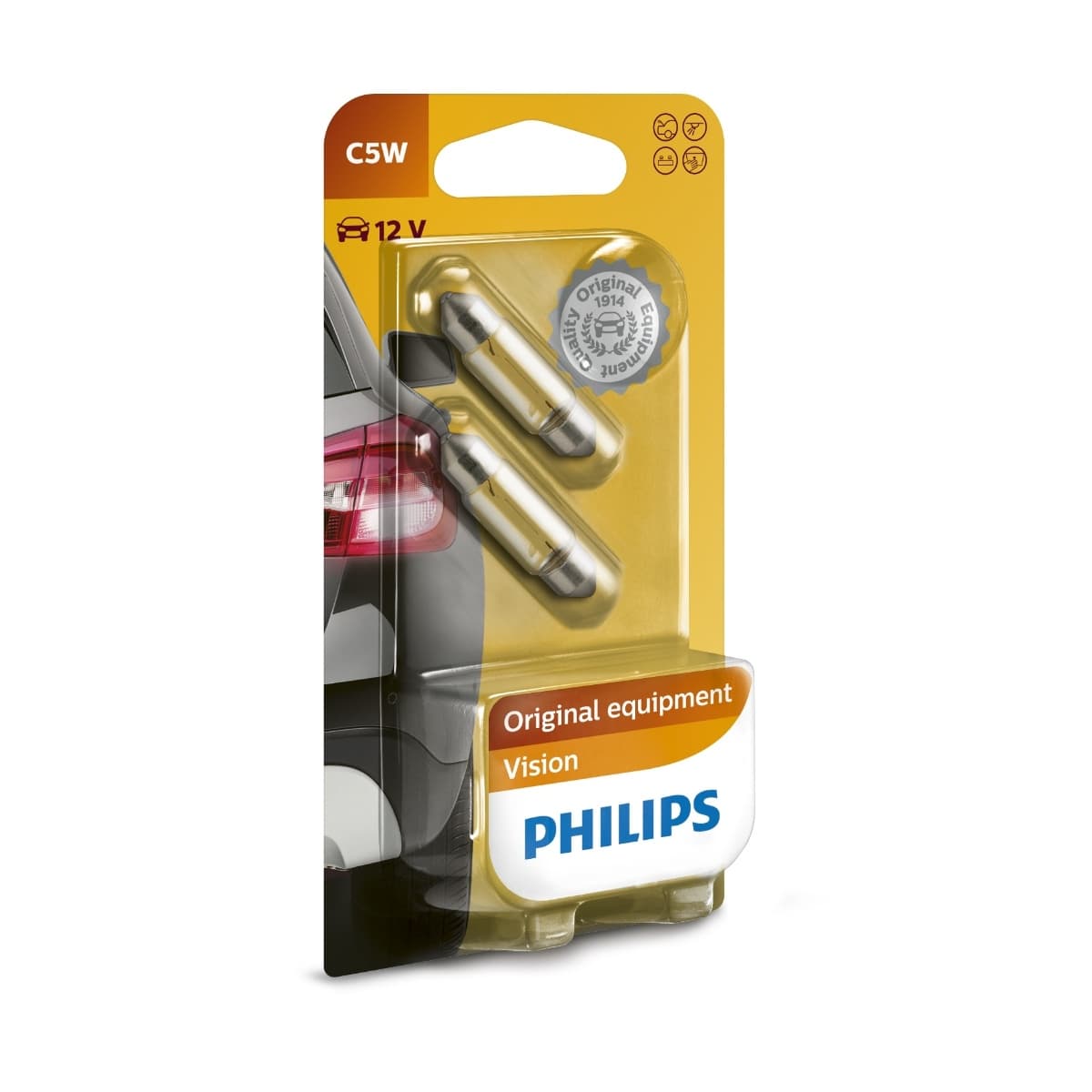 Сигнални крушки Philips 12V C5W 5.0W блистер