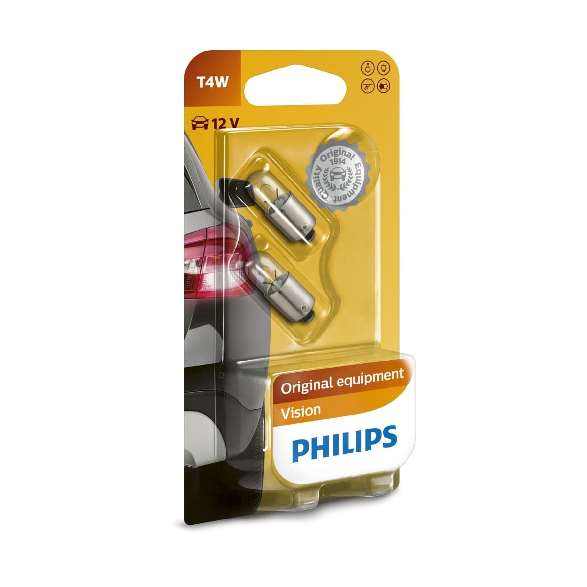 Сигнални крушки Philips 12V T4W блистер