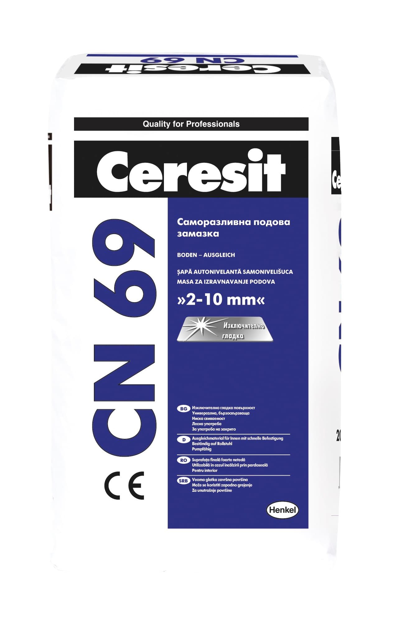 Саморазливна подова замазка Ceresit CN 69 / 25кг
