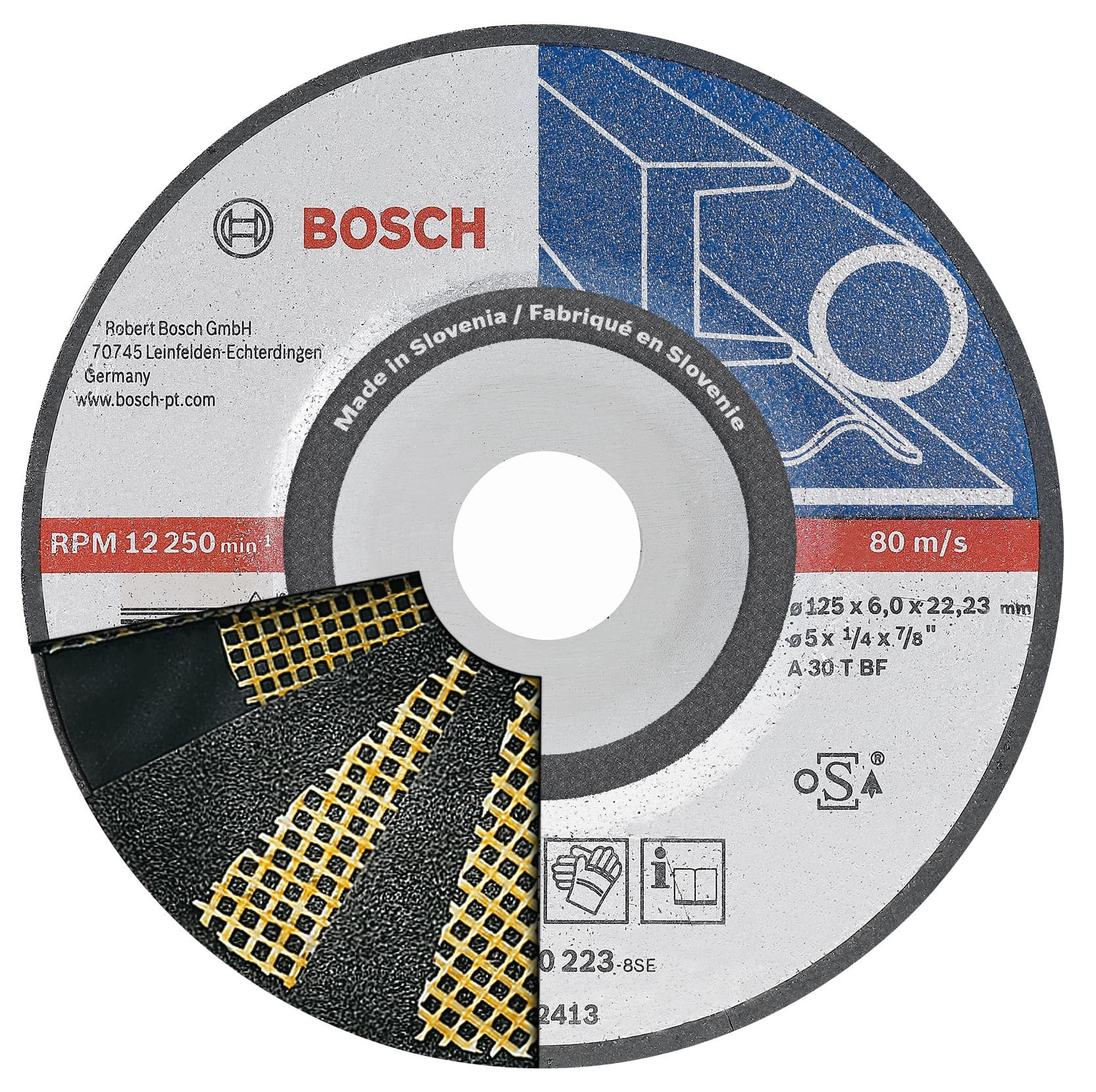 Шлифовъчен диск Bosch Pro Metal 125x6x22,23мм