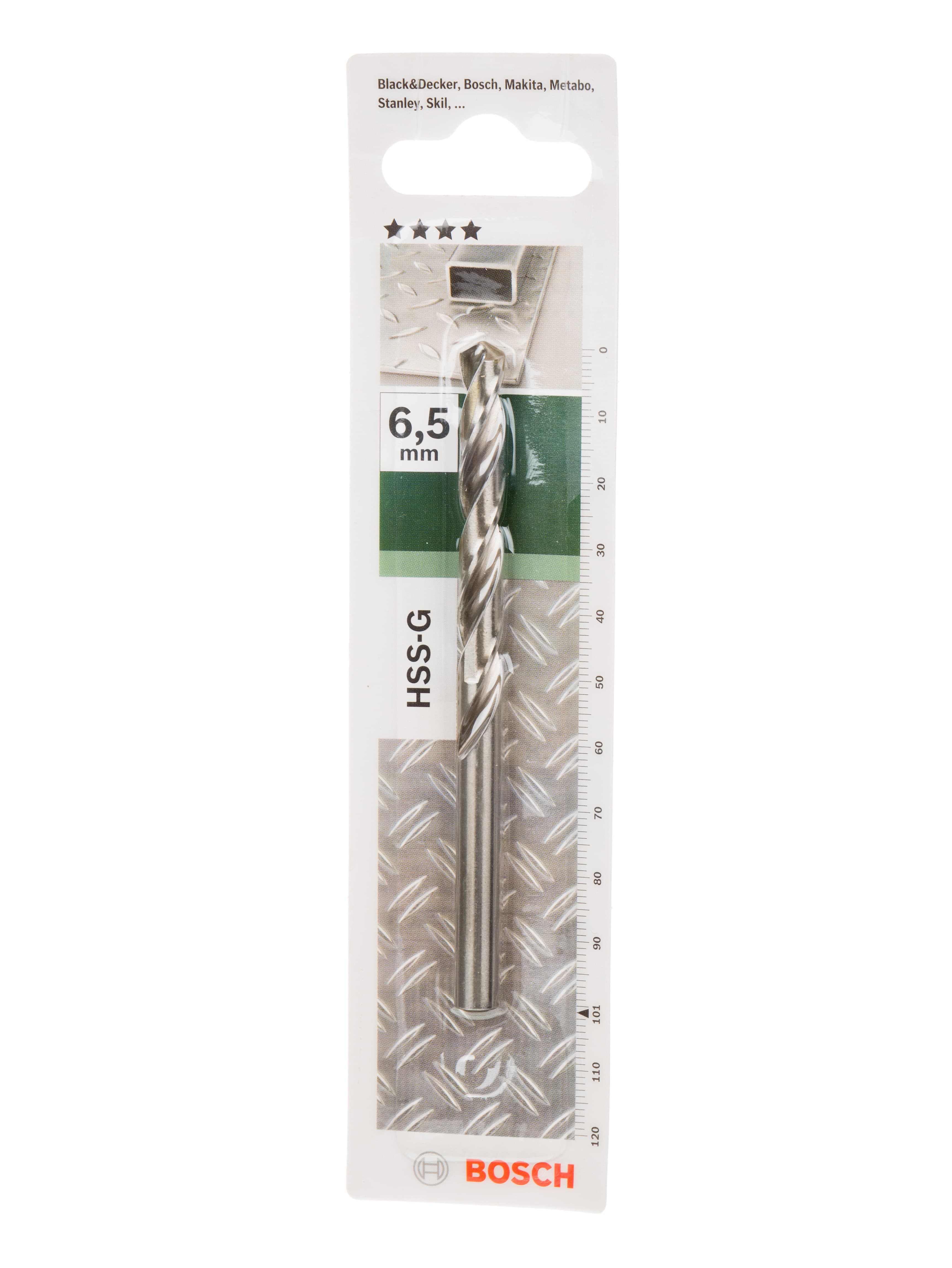 Свредло Bosch HSS-G ø6.5мм / 63х101мм