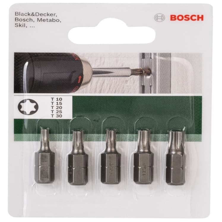 Комплект битове Bosch 5 Т 25мм 