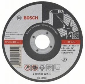 Прав диск за рязане на инокс Bosch 115x1x22.23мм