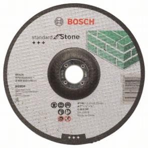 Огънат диск за рязане на камък Bosch 180x3x22.23мм
