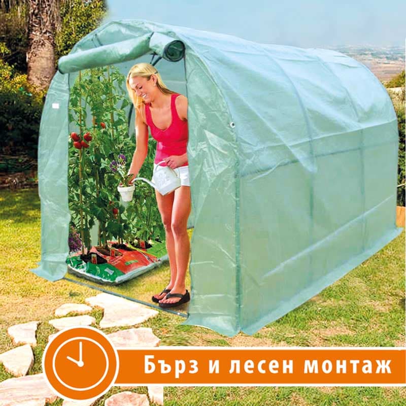 Оранжерия тунелна  3.0 x 2.0 x 2.0m.