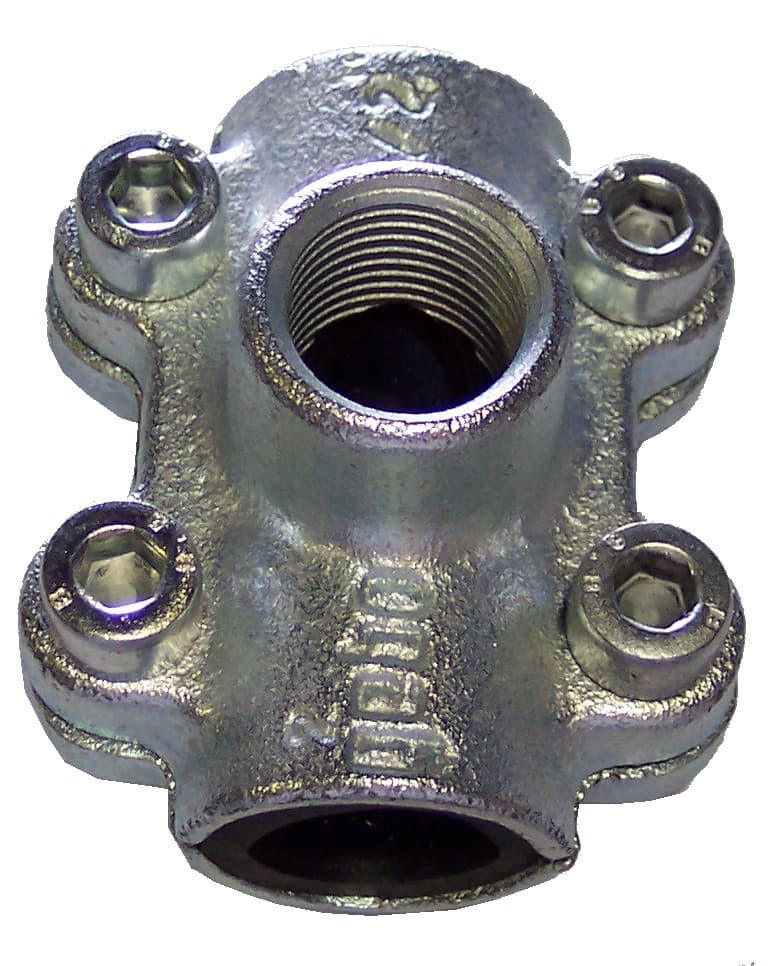 Водовземна скоба 1" х 1/2" поцинкована