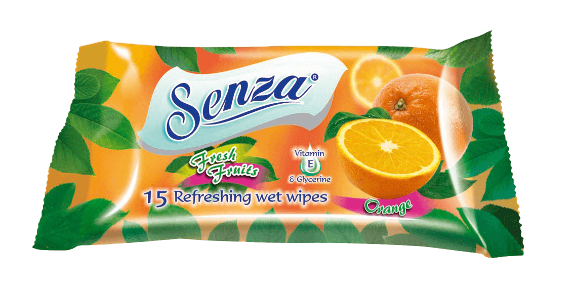 Мокри кърпи Orange Сенза 15 бр.
