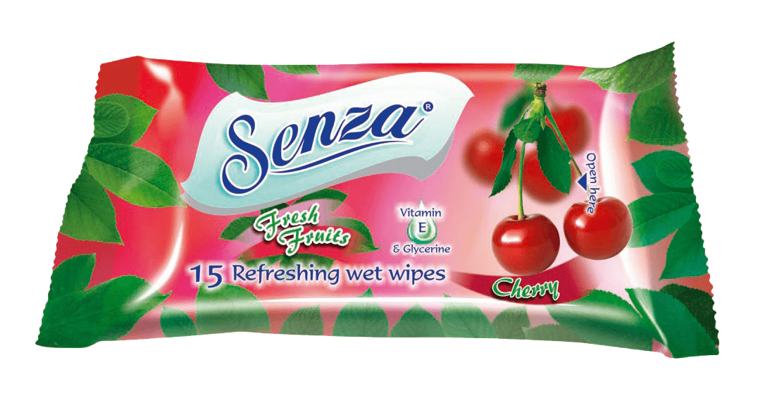 Мокри кърпи Cherry Сенза 15 бр.