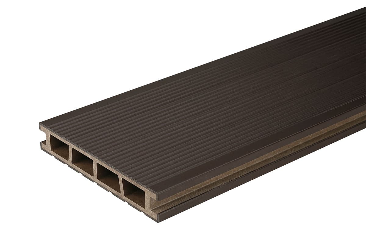 Декинг WPC орех DD 25MM/150MM, 2.4M BERGDECK