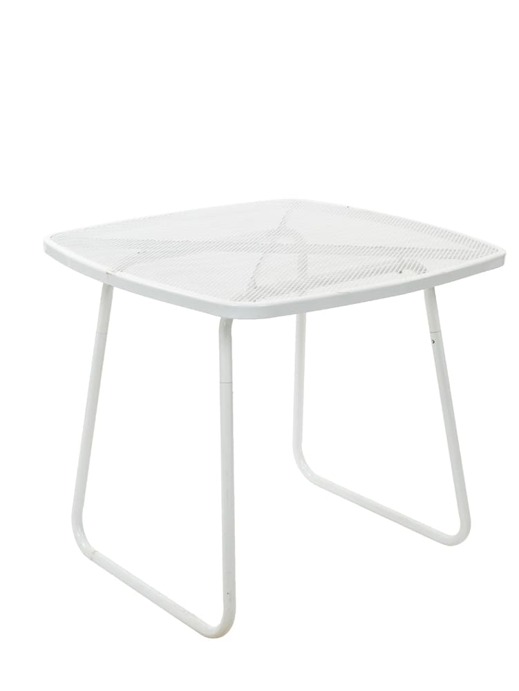 Метална маса My Garden TLM036-T2 / 80х80см бяла