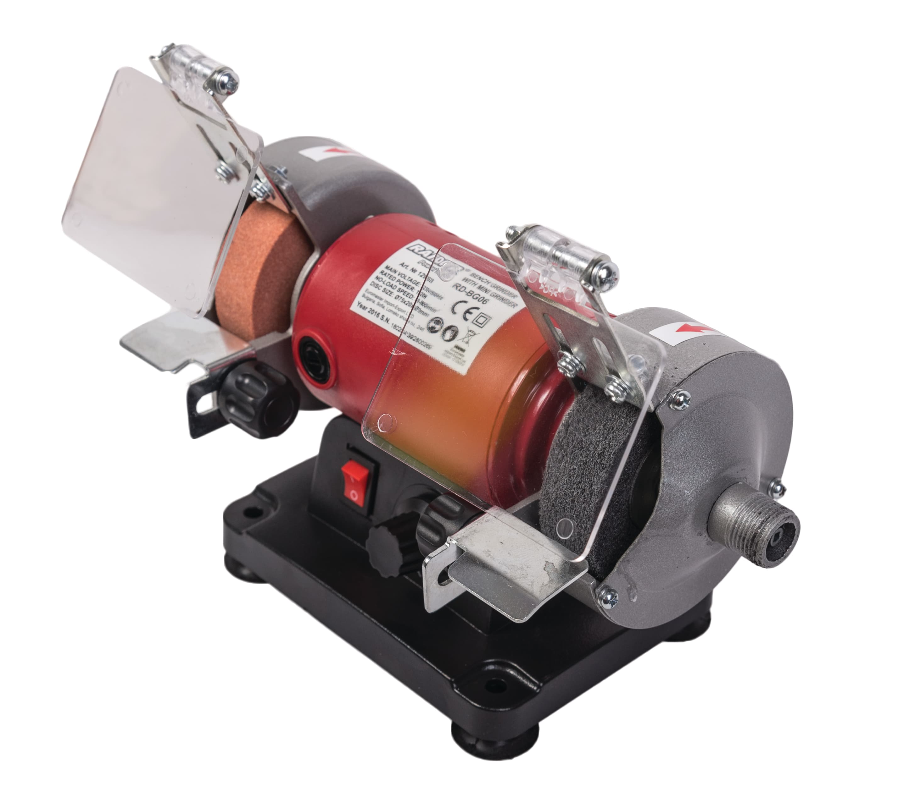 Шмиргел с мини шлифовалка Raider RD-BG06 / 120W ø75 
