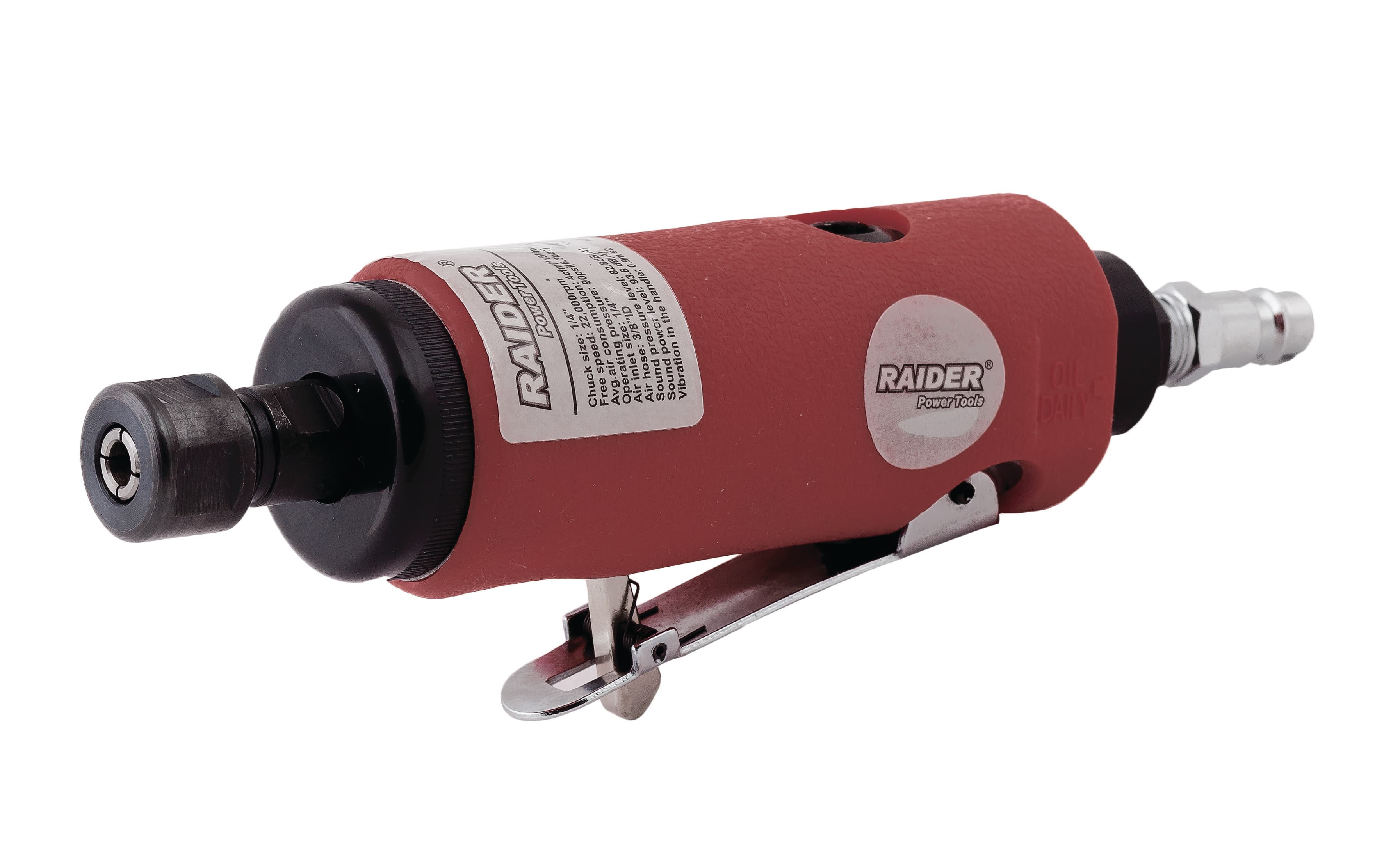 Пневматична права шлифовалка Raider RD-ADG01 / 6mm 1/4''