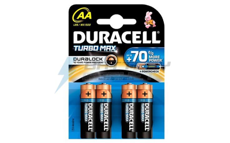 Алкална батерия Turbo Duracell AA LR6 / 4 броя