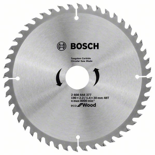 Циркулярен диск за дърво Bosch 48T 190х1.4x30мм 