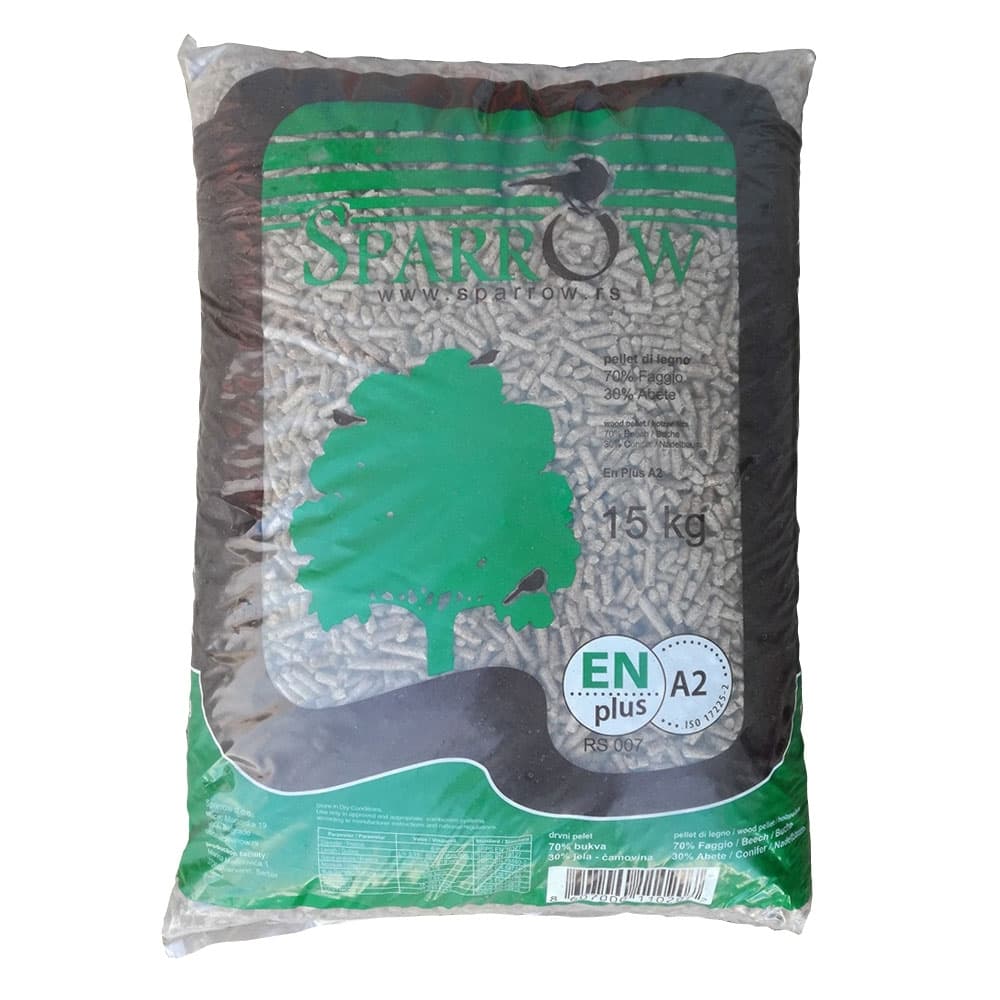 Дървесни пелети Sparrow Hardwood Pellets 15 кг