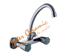 Стенен смесител за кухня Брит Inter Ceramic - висок