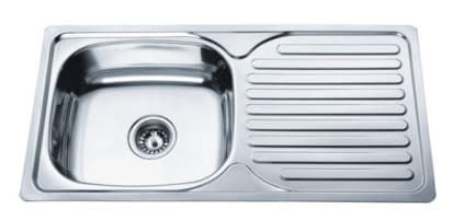 Умивалник за кухня Cascada Алпакa D8643AL ляв 86х43х17см