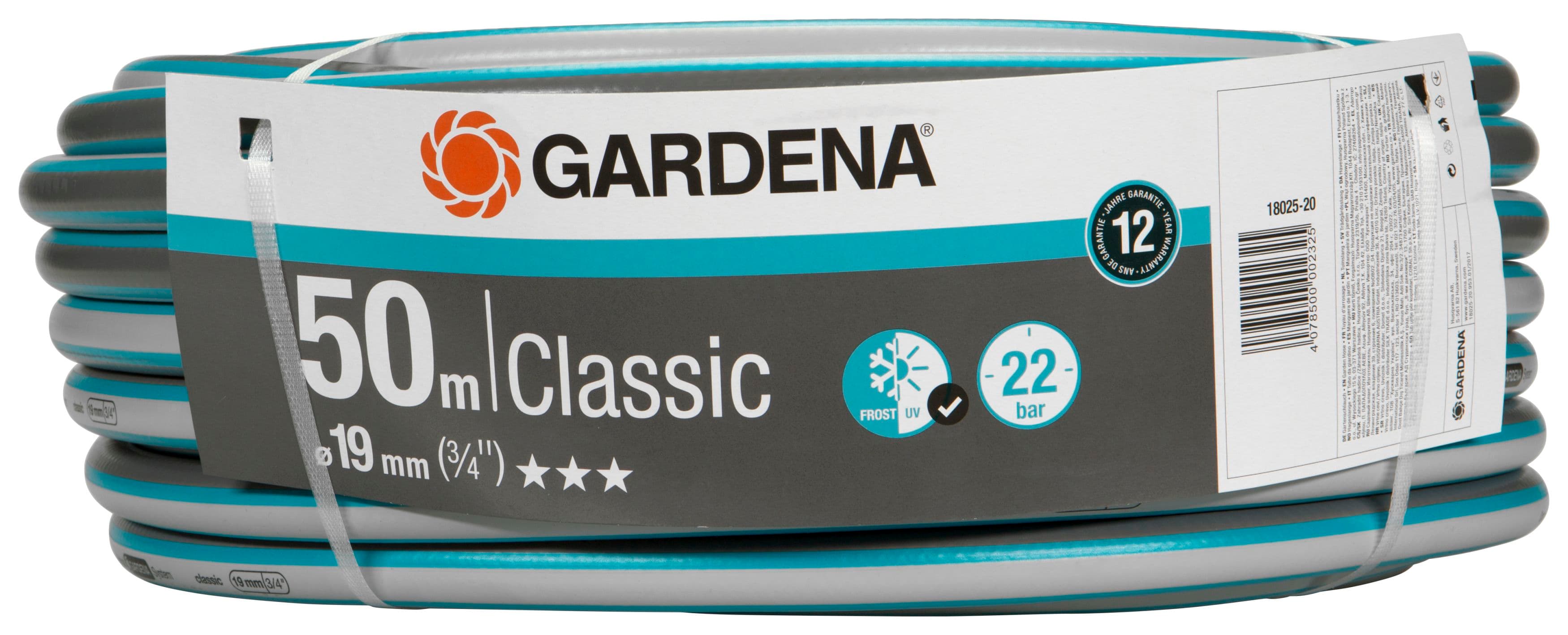 Градински маркуч Gardena Classic 18025-20 / 3/4" / 50м / 22 bar