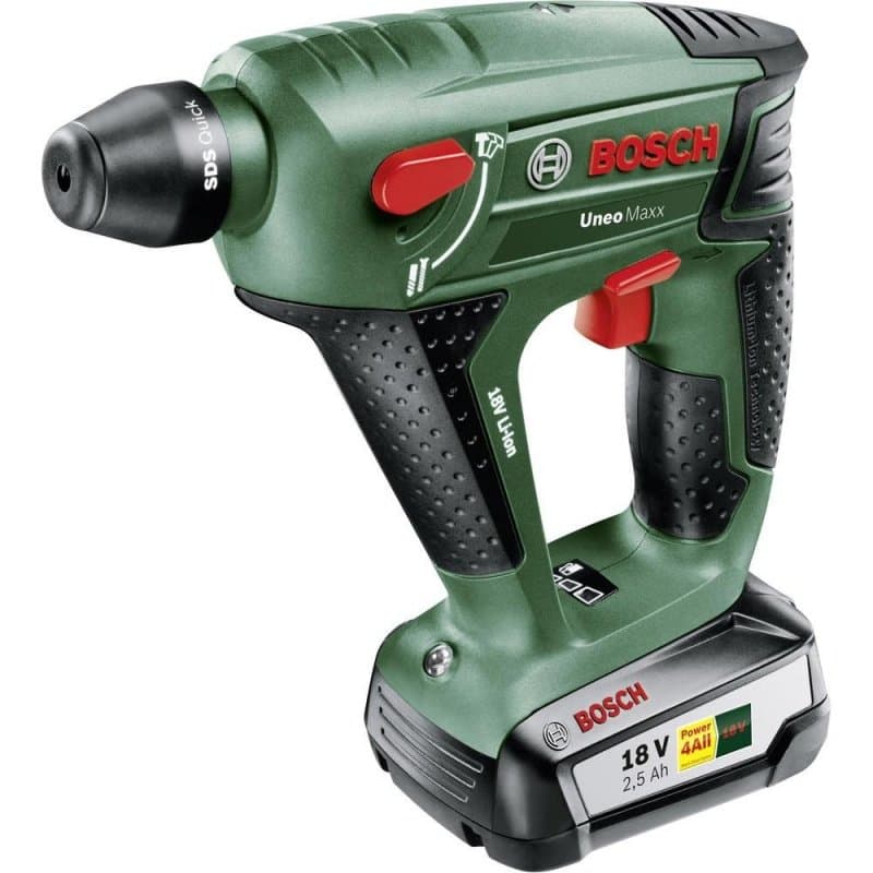 Акумулаторен перфоратор Bosch Uneo Maxx 18 V / 1x2,5Ah