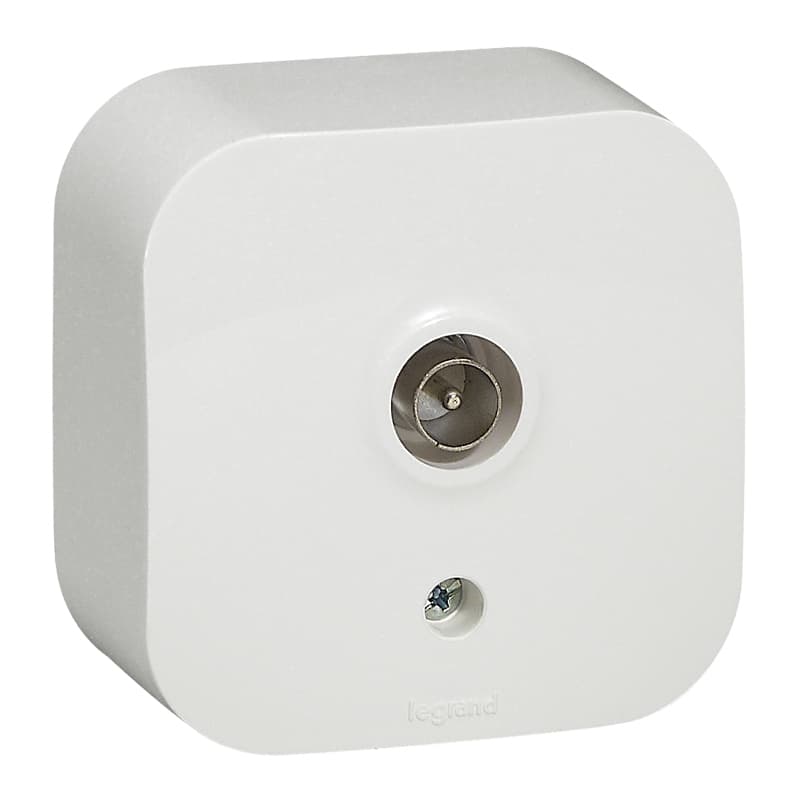 Телевизионна розетка за открит монтаж Legrand Forix IP21 бяла