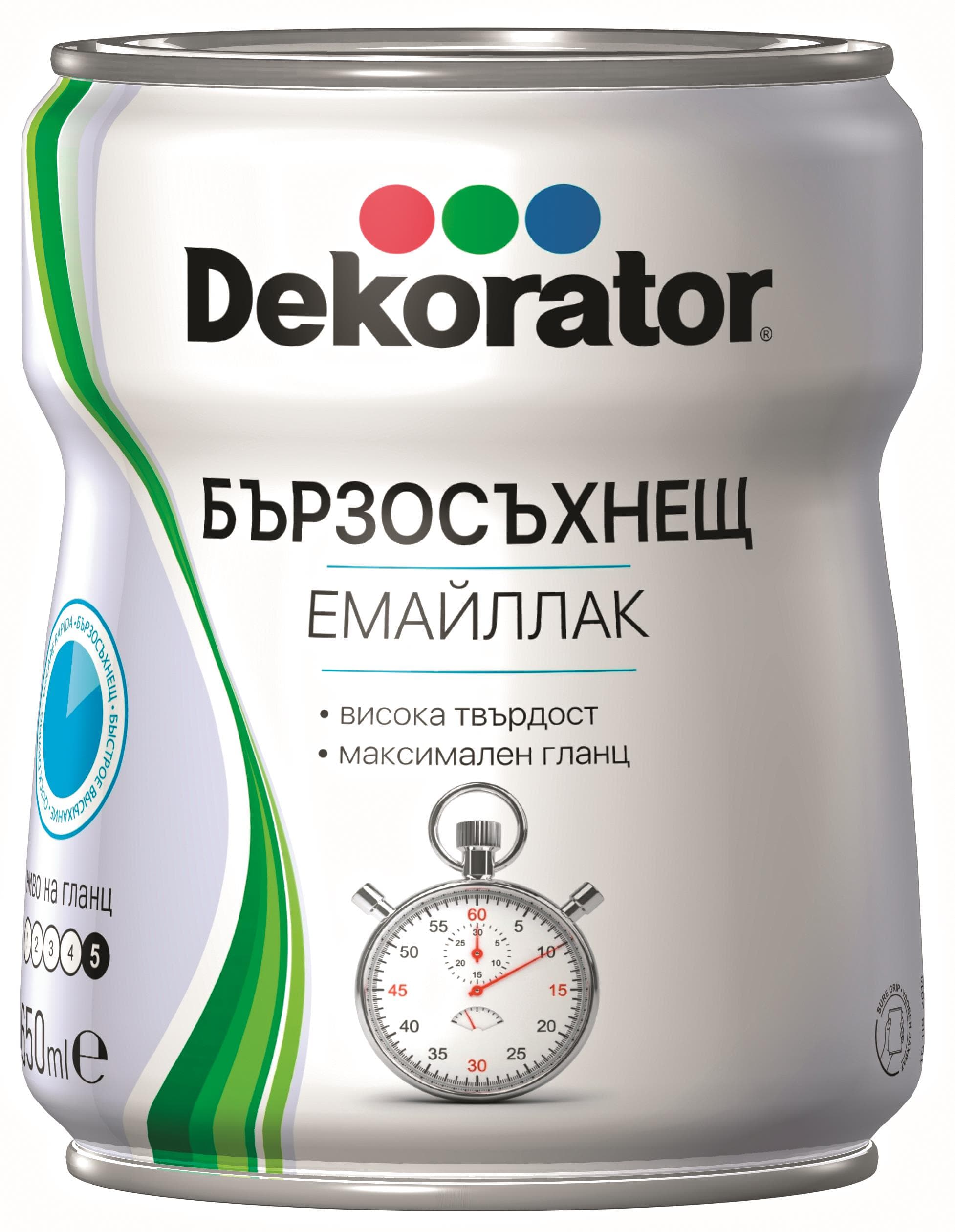 Бързосъхнещ емайллак Dekorator червен 650ml