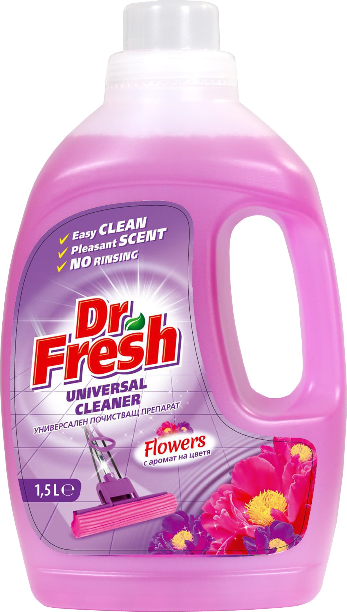 Универсален препарат за под Dr. Fresh цветя 1500мл