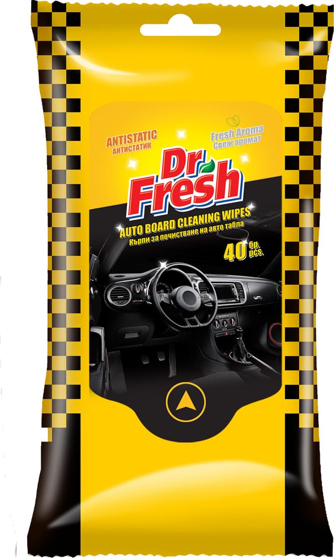 Мокри кърпи за автомобилни табла Dr. Fresh 