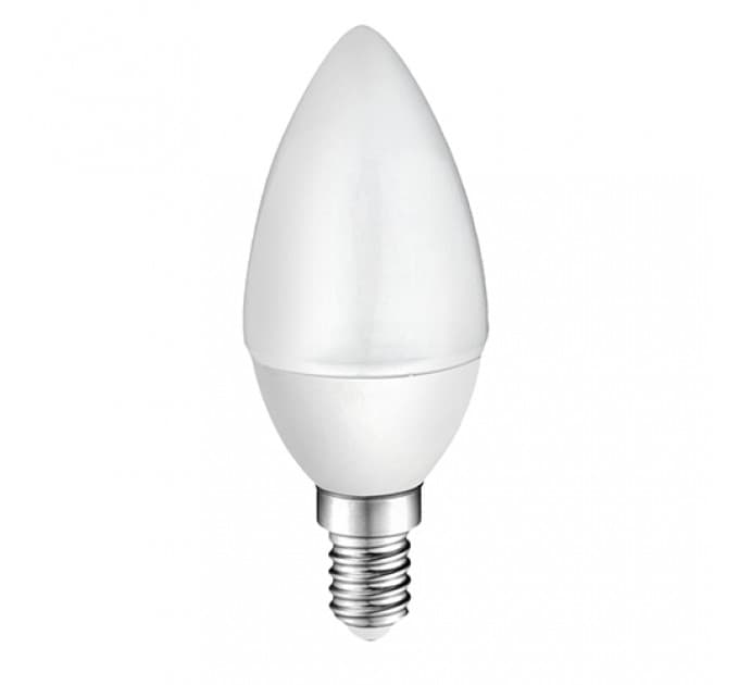 LED крушка Ligthex Plastic B35 E14 5W 6500K матирана 