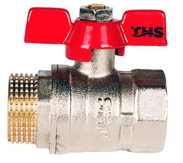 Сферичен кран Т-ръкохватка  със салник Ths Thermostyle 3/4'' MЖ 