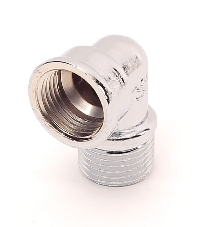 Коляно редуктор 1/2"М * 3/4"Ж месинг хром/матиран Ths Thermostyle