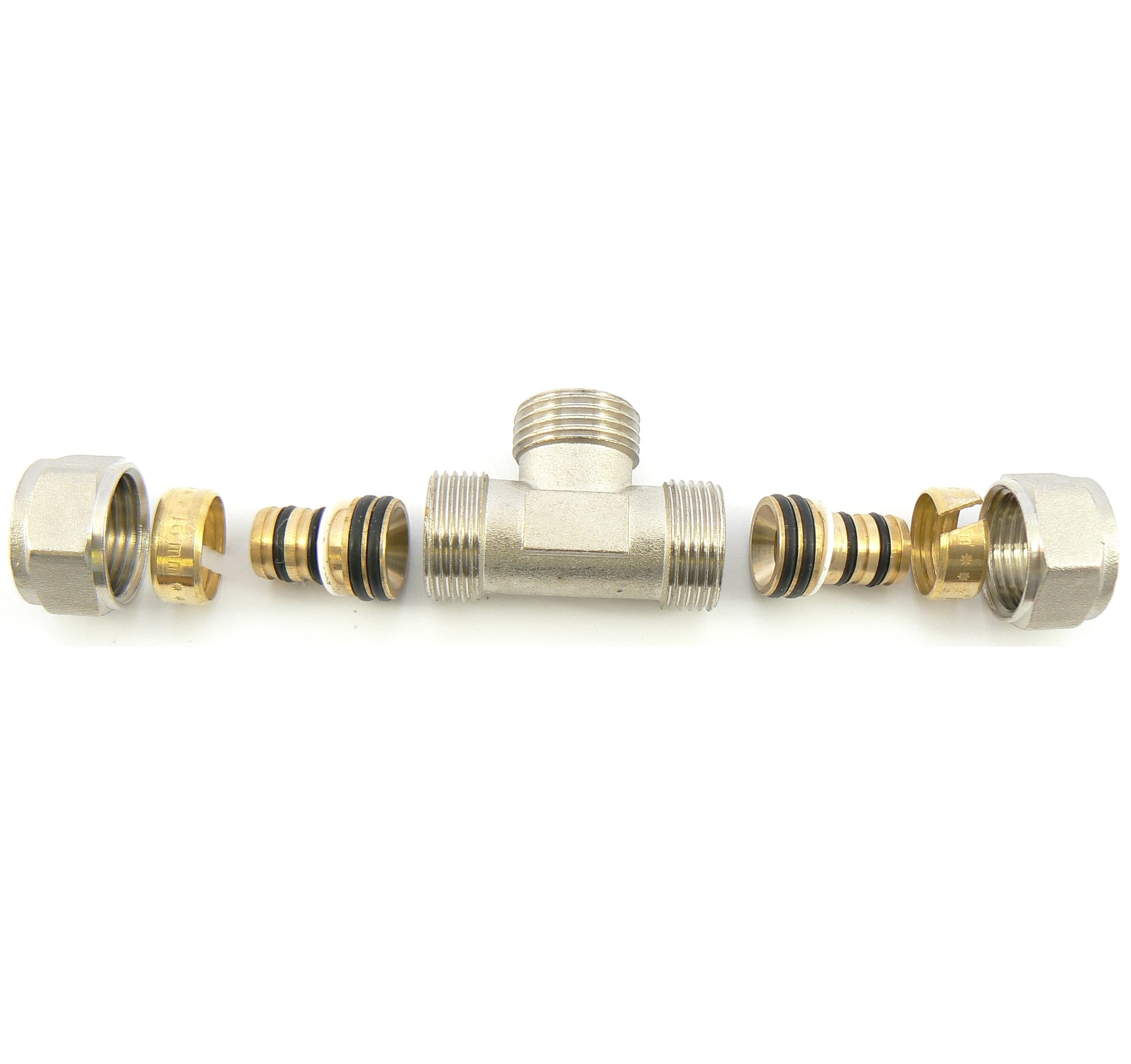 Адаптор THS Thermostyle троен Ф16 х 1/2" М х Ф16 мм