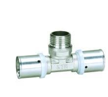 Прес адаптор тройник THS Thermostyle Ф16 х 1/2" М х Ф16 мм